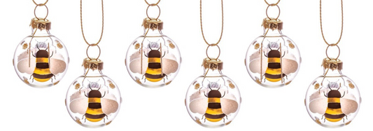 Bee Christmas Decorations - A Reminder of the Special Relationship Between Bees & Flowers