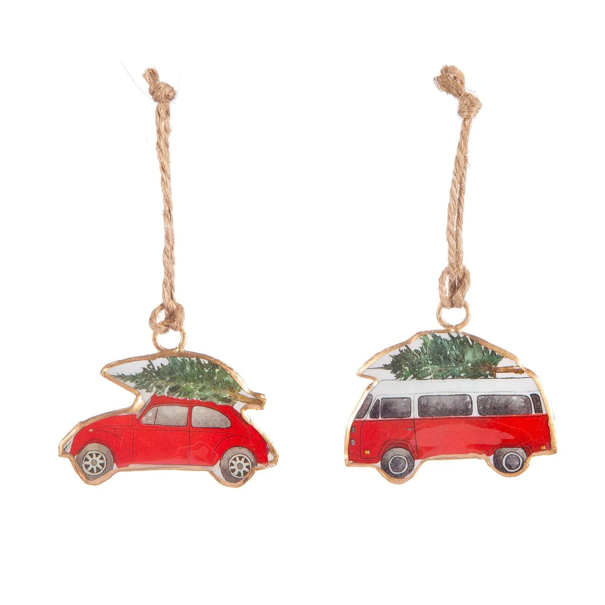 Vintage Car & Camper Hanging Decoration (Small)