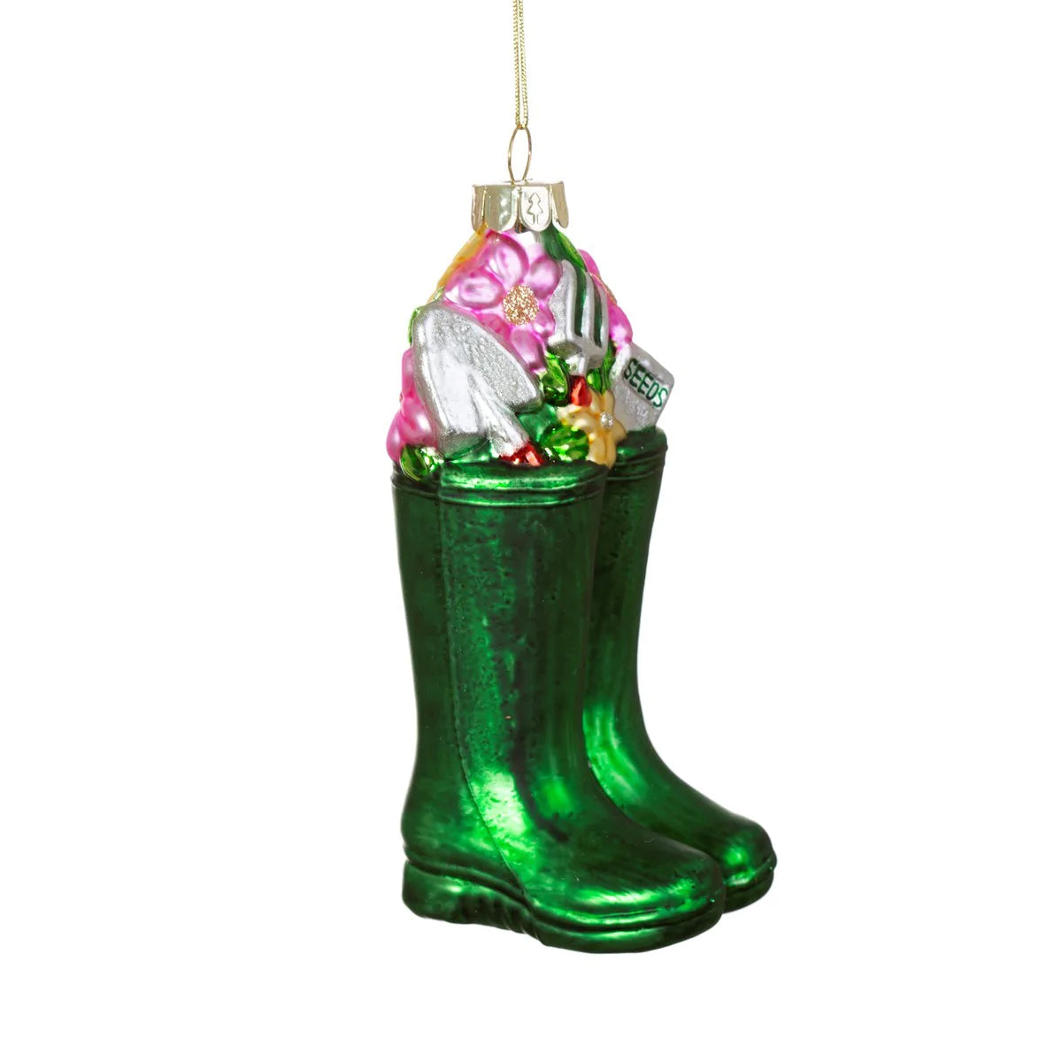 Wellington Boots Shaped Christmas Bauble