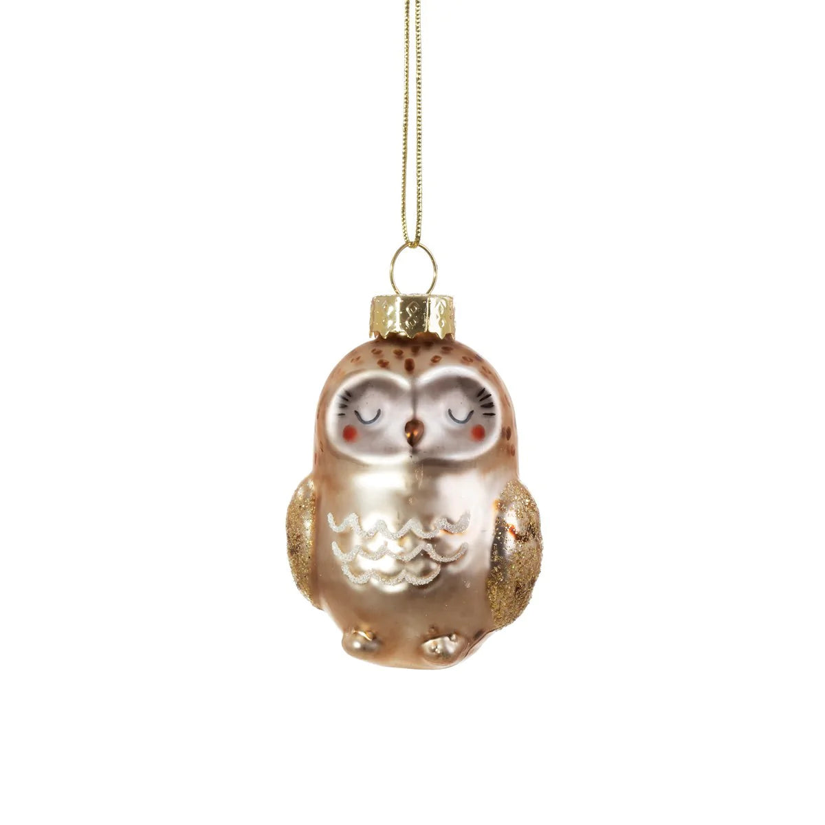 Woodland Baby Owl Shaped Bauble